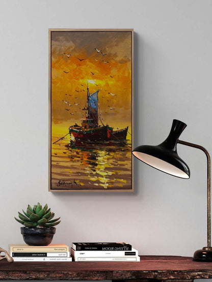 Canlı Kıyılar Yağlı Boya Tablosu