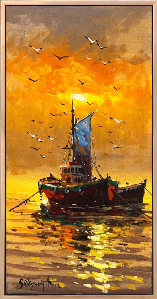 Canlı Kıyılar Yağlı Boya Tablosu