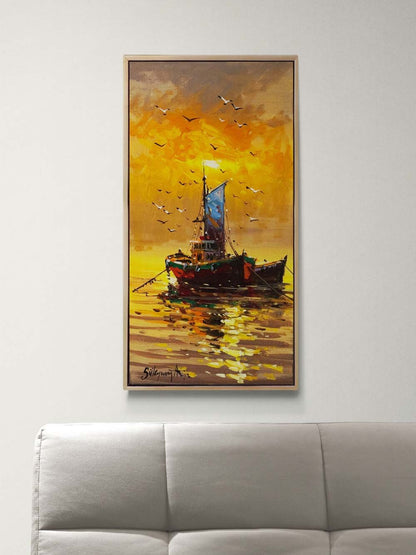 Canlı Kıyılar Yağlı Boya Tablosu