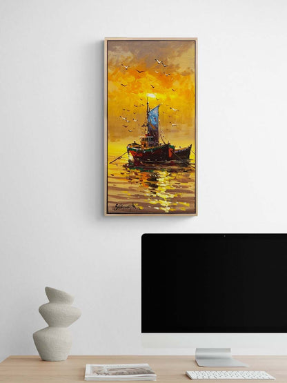 Canlı Kıyılar Yağlı Boya Tablosu