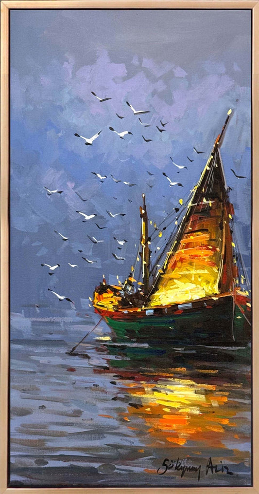 Gecenin Sükuneti Yağlı Boya Tablosu