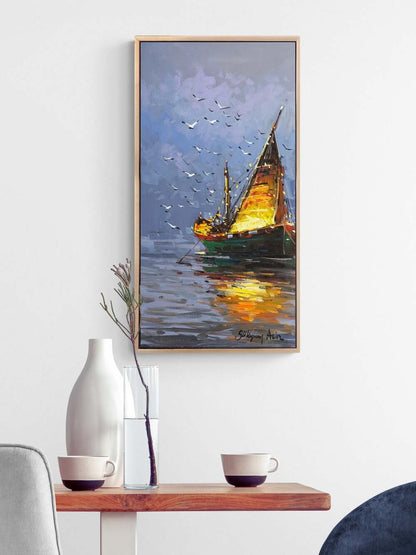 Gecenin Sükuneti Yağlı Boya Tablosu