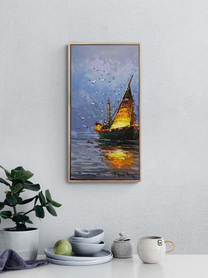 Gecenin Sükuneti Yağlı Boya Tablosu