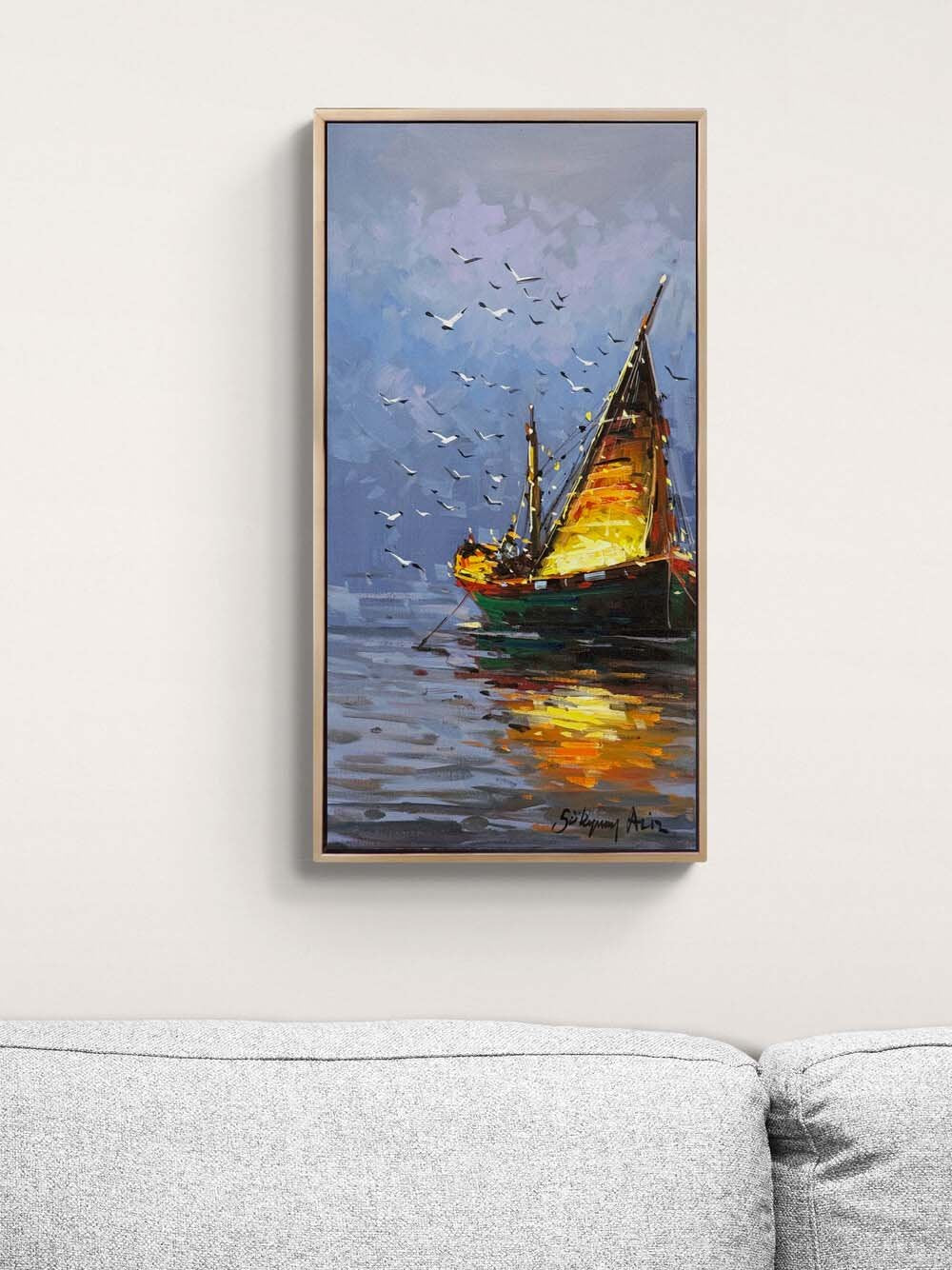 Gecenin Sükuneti Yağlı Boya Tablosu