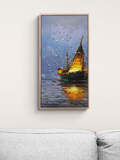 Gecenin Sükuneti Yağlı Boya Tablosu