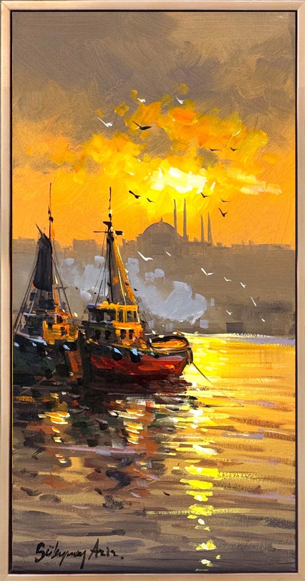 Boğazda Hatıralar Yağlı Boya Tablosu