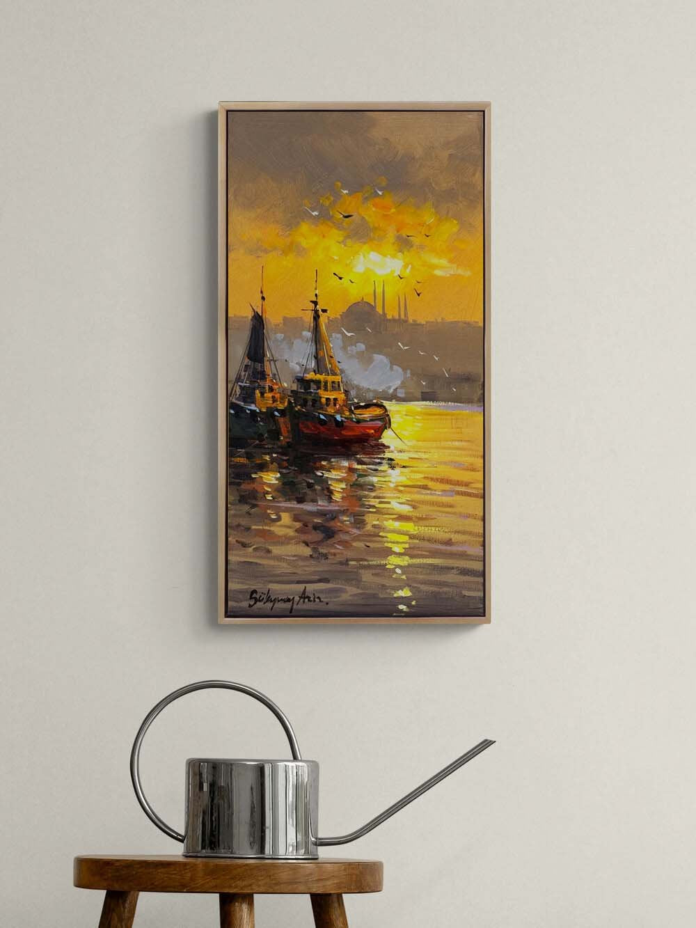 Boğazda Hatıralar Yağlı Boya Tablosu