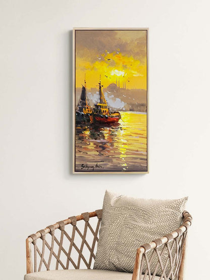 Boğazda Hatıralar Yağlı Boya Tablosu