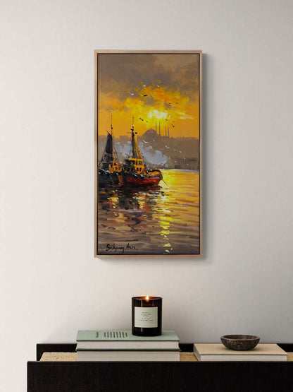 Boğazda Hatıralar Yağlı Boya Tablosu