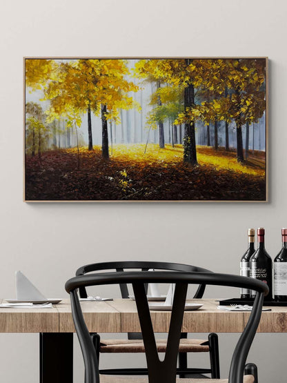 Işığa Açılan Orman Yağlı Boya Tablosu