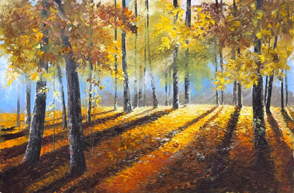 Doğanın Altın Hâli Yağlı Boya Tablosu