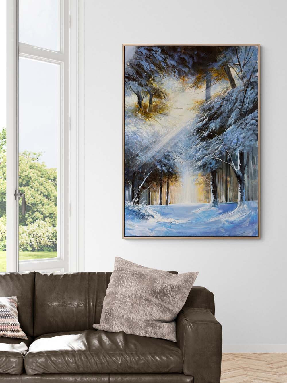 Beyaz Zamanda Yolculuk Yağlı Boya Tablosu