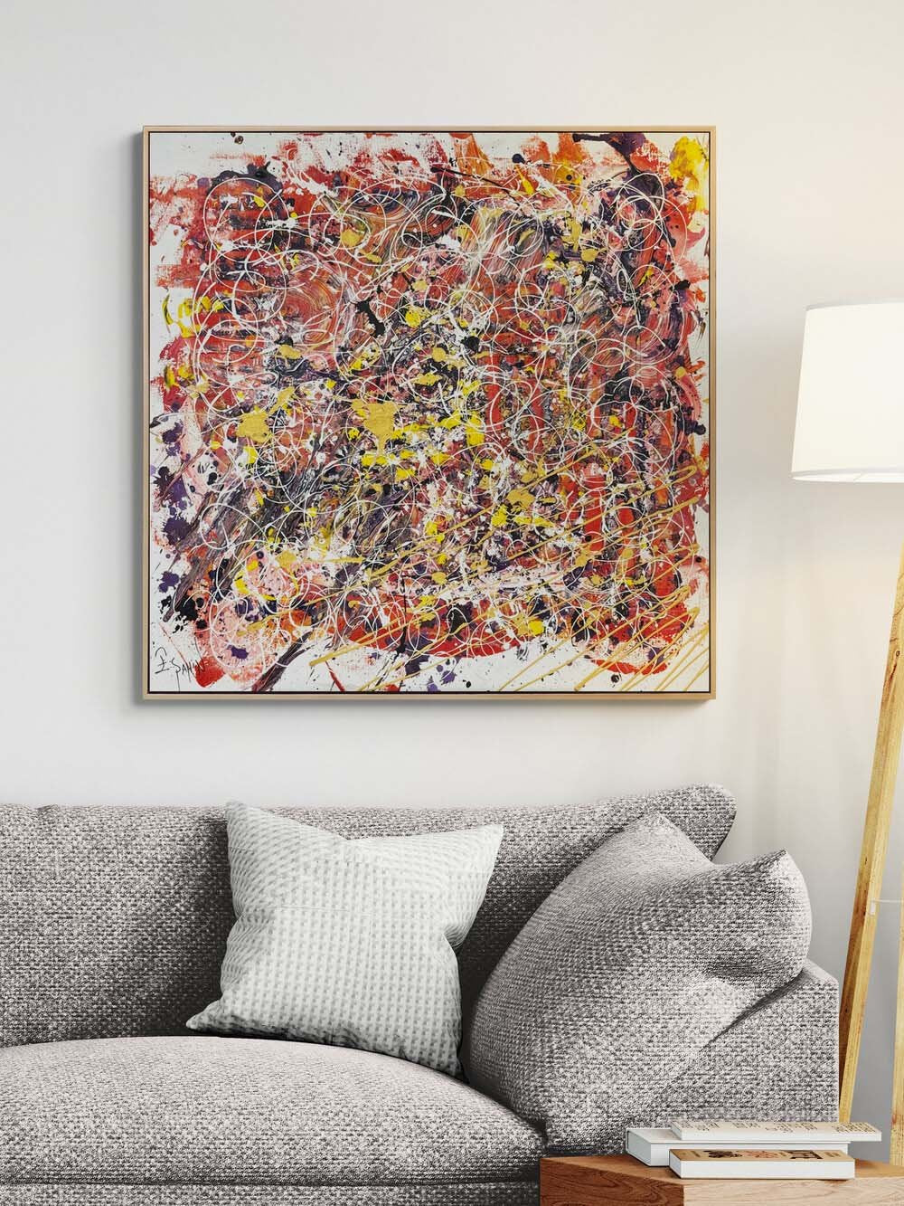 Hafifleyen Zaman Yağlı Boya Tablosu