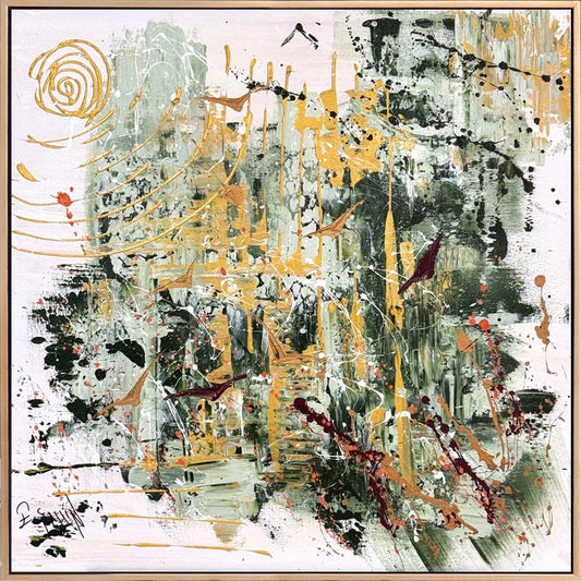 Ritmik Kanatlar Yağlı Boya Tablosu