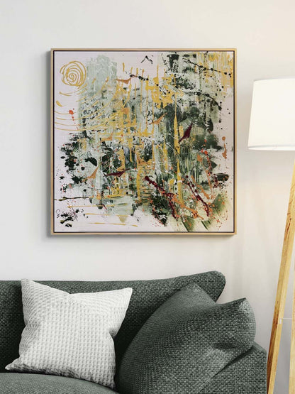 Ritmik Kanatlar Yağlı Boya Tablosu