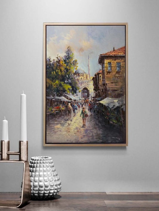 Eskiden İstanbul'da Yağlı Boya Tablosu