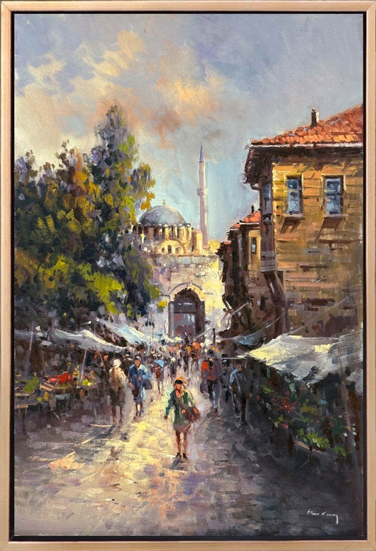 Eskiden İstanbul'da Yağlı Boya Tablosu