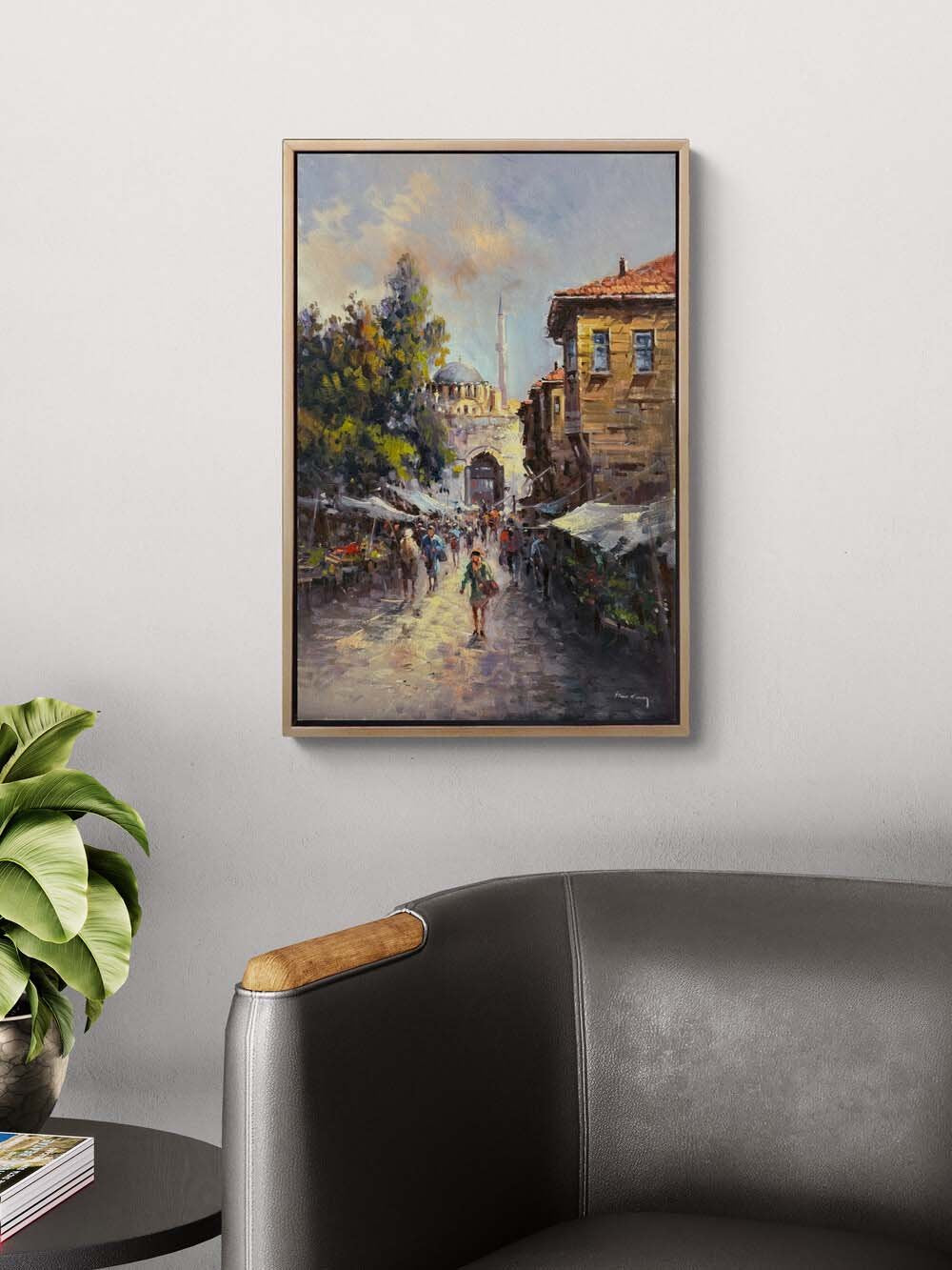 Eskiden İstanbul'da Yağlı Boya Tablosu