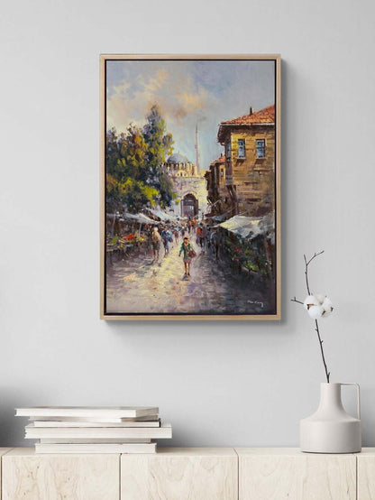 Eskiden İstanbul'da Yağlı Boya Tablosu