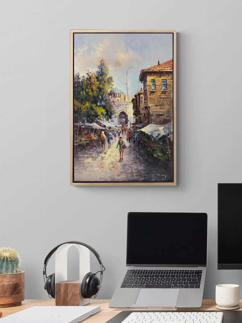 Eskiden İstanbul'da Yağlı Boya Tablosu