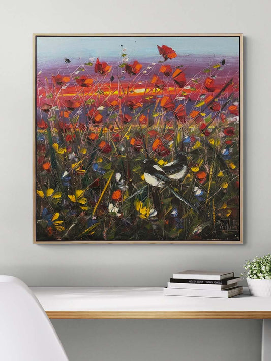 Kırda Akşam Öncesi Yağlı Boya Tablosu