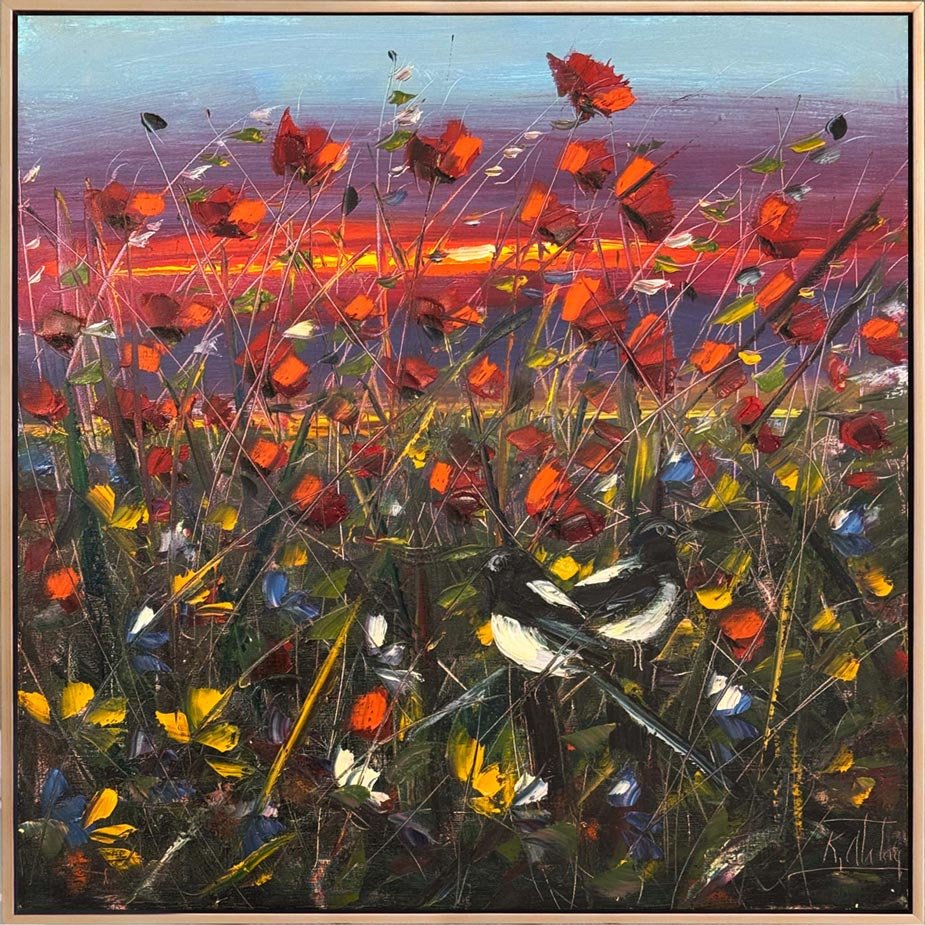 Kırda Akşam Öncesi Yağlı Boya Tablosu