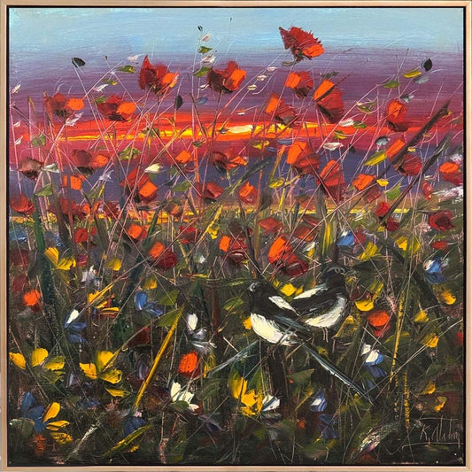 Kırda Akşam Öncesi Yağlı Boya Tablosu