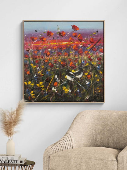 Kırda Akşam Öncesi Yağlı Boya Tablosu