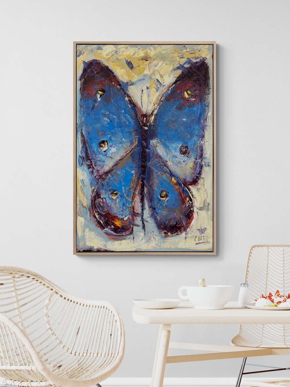 Kelebekli Rüyalar Yağlı Boya Tablosu