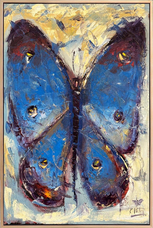 Kelebekli Rüyalar Yağlı Boya Tablosu