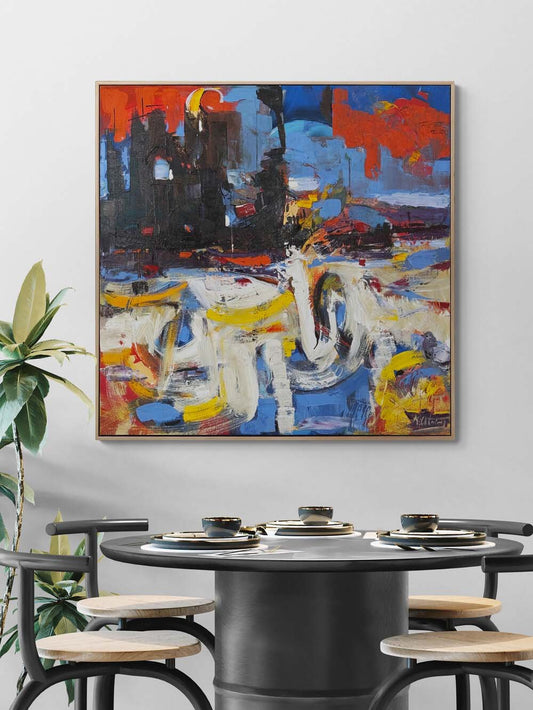 Bekleyen Renkler Yağlı Boya Tablosu