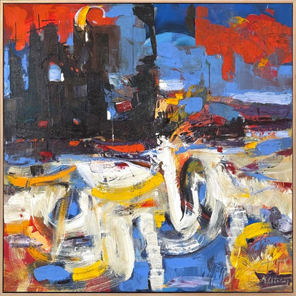 Bekleyen Renkler Yağlı Boya Tablosu