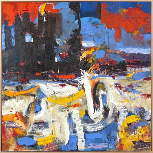 Bekleyen Renkler Yağlı Boya Tablosu