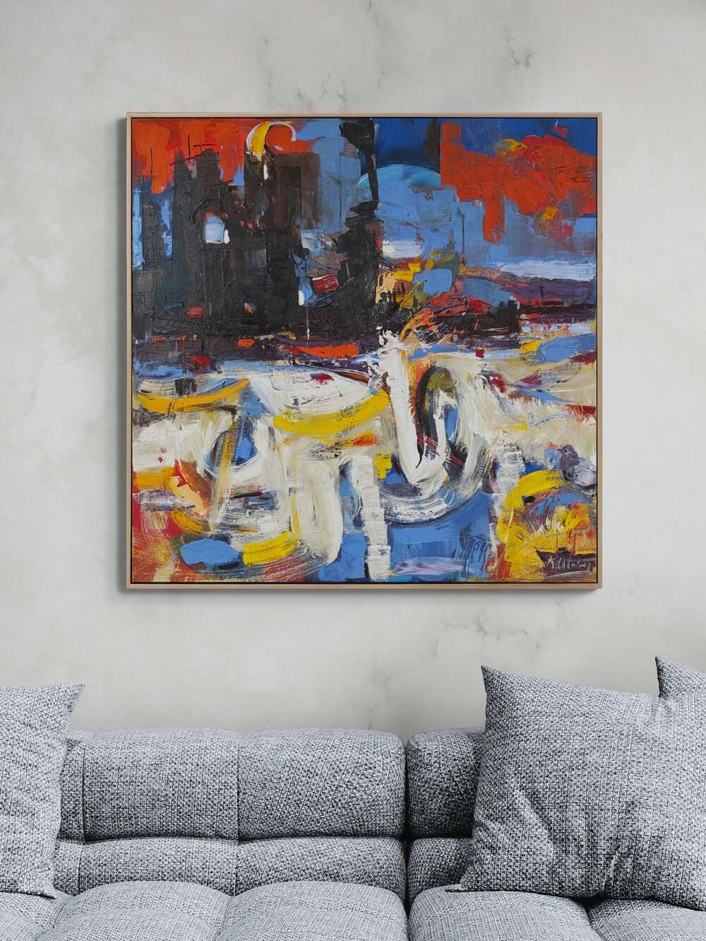 Bekleyen Renkler Yağlı Boya Tablosu