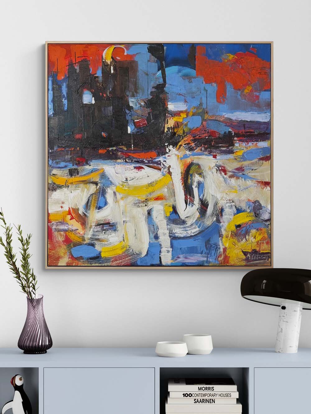 Bekleyen Renkler Yağlı Boya Tablosu