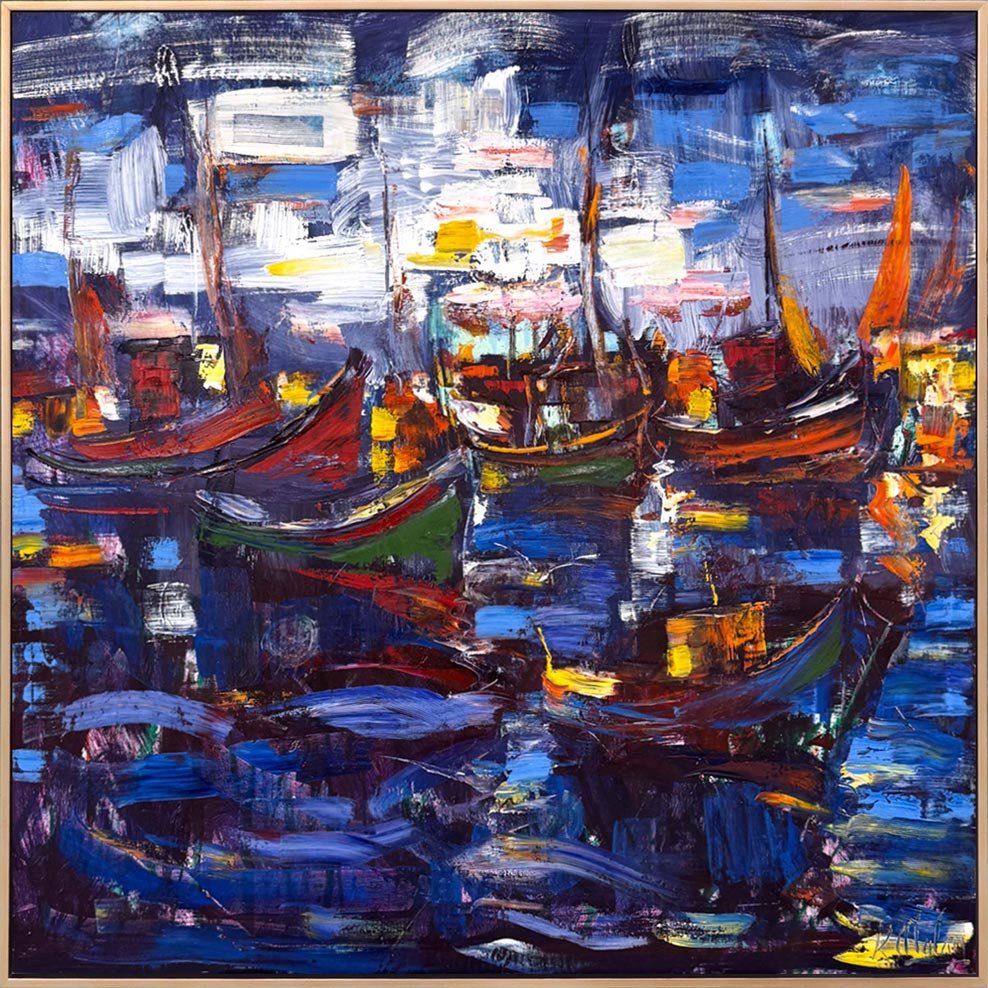 Akşam Yansımaları Yağlı Boya Tablosu