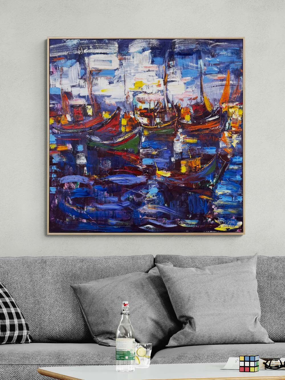 Akşam Yansımaları Yağlı Boya Tablosu