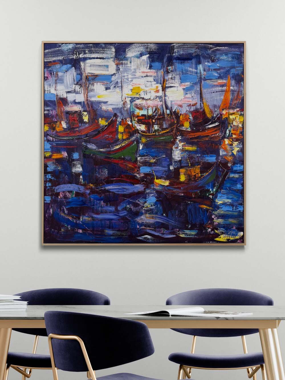 Akşam Yansımaları Yağlı Boya Tablosu