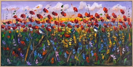 Uçan Gelincikler Yağlı Boya Tablosu