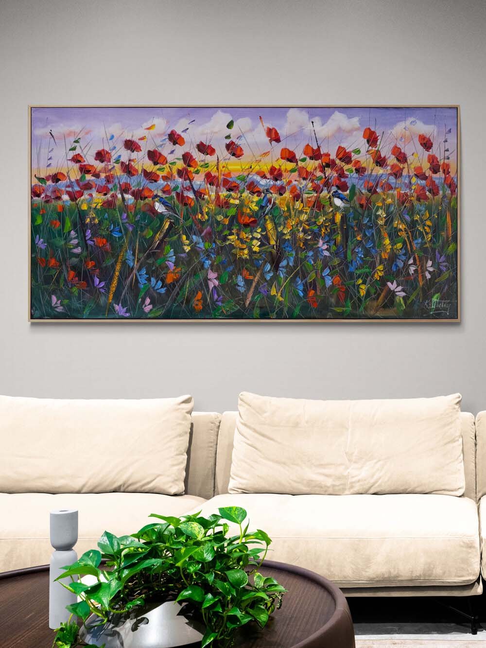 Uçan Gelincikler Yağlı Boya Tablosu