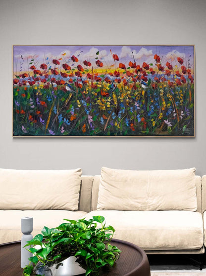 Uçan Gelincikler Yağlı Boya Tablosu