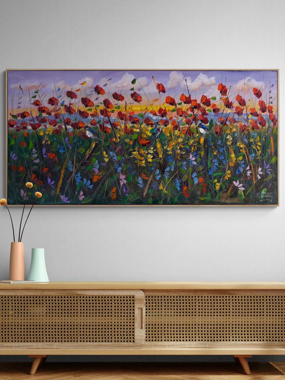 Uçan Gelincikler Yağlı Boya Tablosu