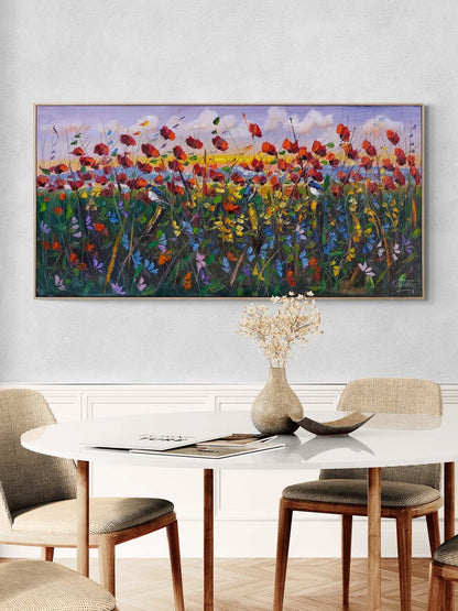 Uçan Gelincikler Yağlı Boya Tablosu