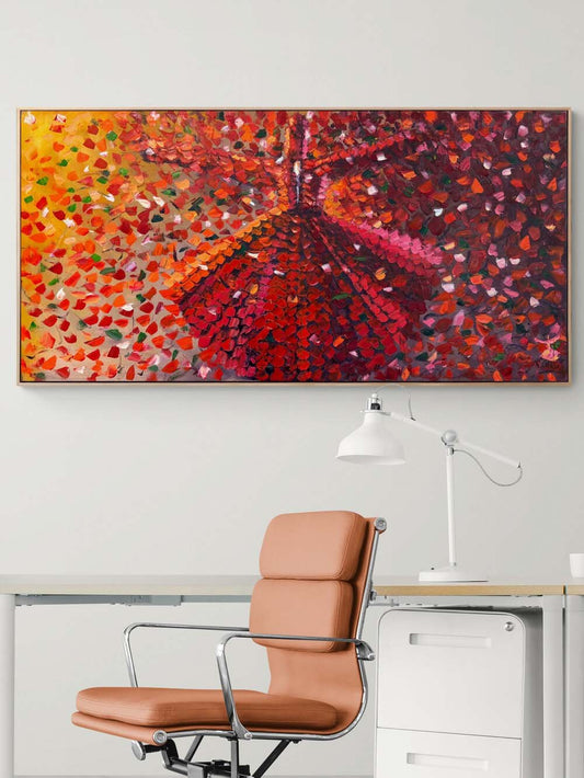 Kalpten Göğe Semazen Yağlı Boya Tablosu