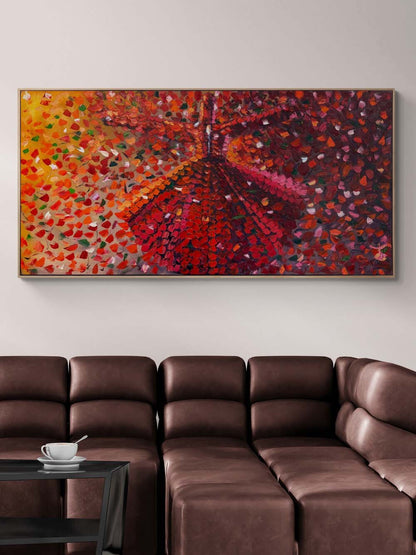 Kalpten Göğe Semazen Yağlı Boya Tablosu