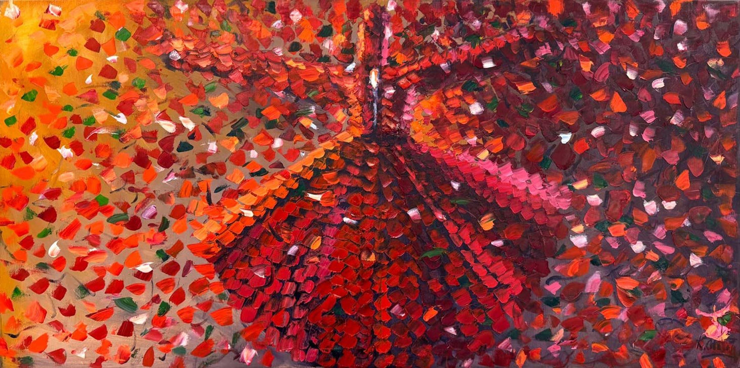 Kalpten Göğe Semazen Yağlı Boya Tablosu