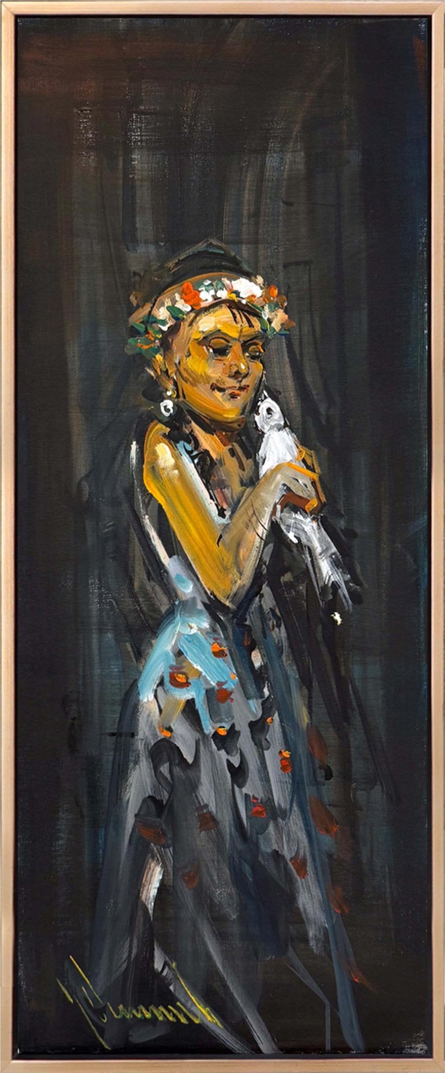 Suskun Zarafet Yağlı Boya Tablosu