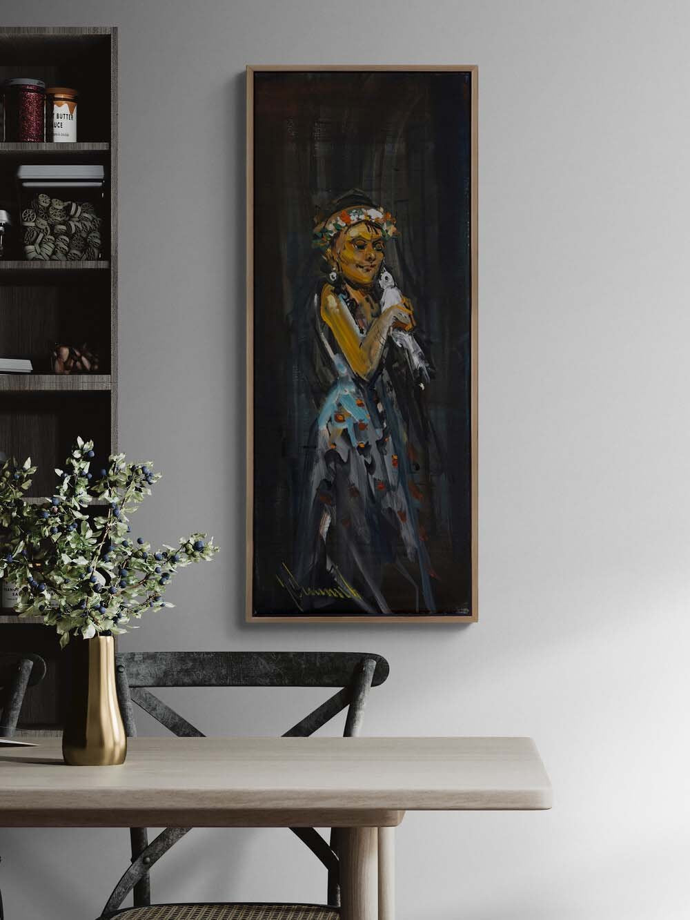 Suskun Zarafet Yağlı Boya Tablosu