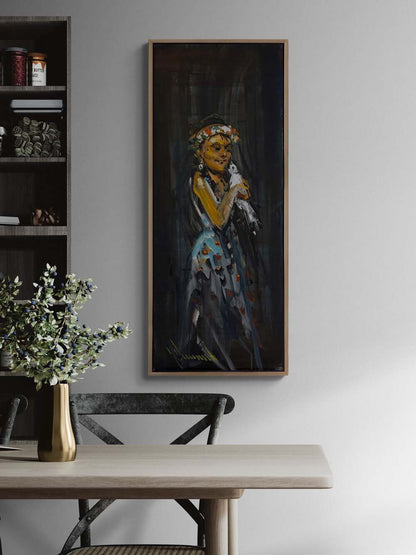 Suskun Zarafet Yağlı Boya Tablosu