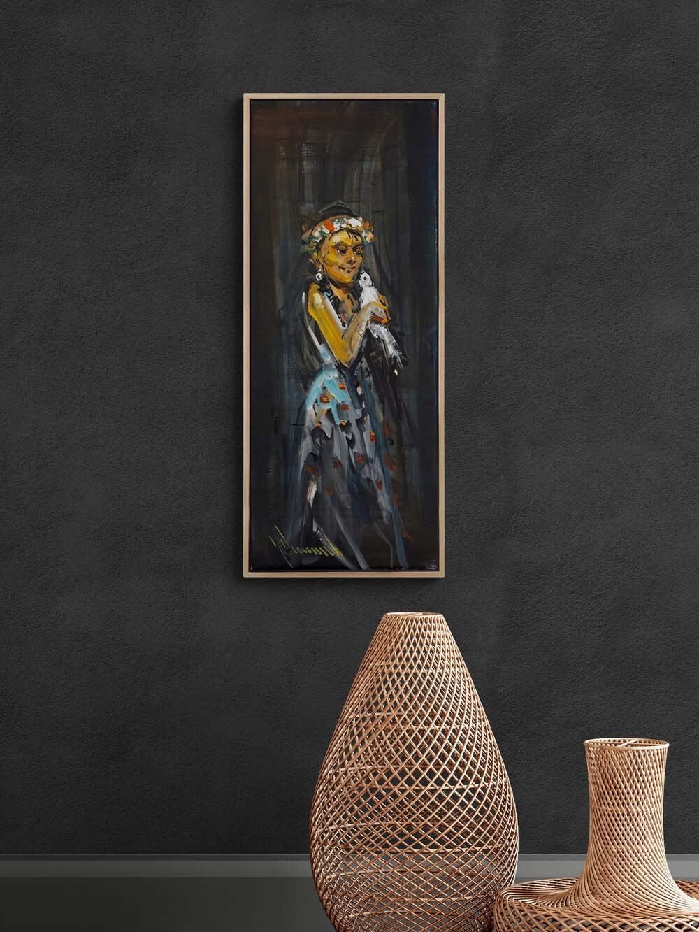 Suskun Zarafet Yağlı Boya Tablosu